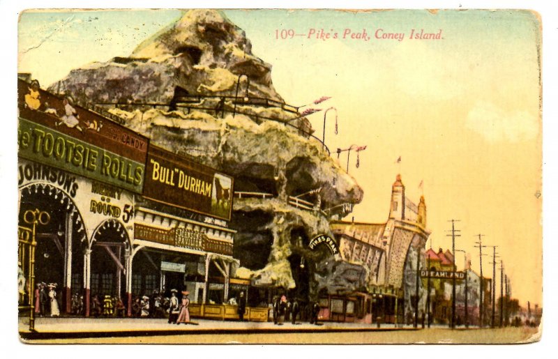 NY - Coney Island. Pike's Peak Roller Coaster
