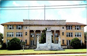 MS, Poplarville  PEARL RIVER COUNTY COURTHOUSE  Confederate Monument Postcard