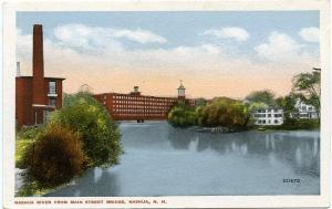 Nashua River Main Street Bridge Nashua NH, New Hampshire WB