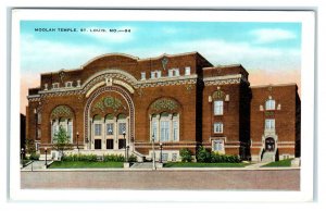 ST LOUIS, MO Missouri ~ Fraternal  MOOLAH TEMPLE  c1920s Kropp  Postcard