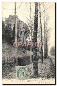 Old Postcard Environs de Nemours Rock of Peter the Sault