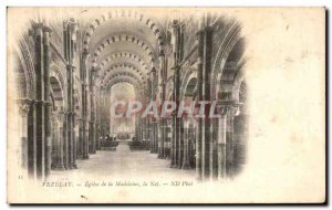 Postcard Old Vezelay Madeleine Church The Nave