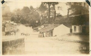 C-1910 Azores Springs Village Portugal RPPC Photo Postcard 22-9941