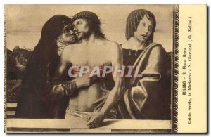 Old Postcard Milano Brera R Pinac Cristo Morto Madonna e G S Giovanni Bellini