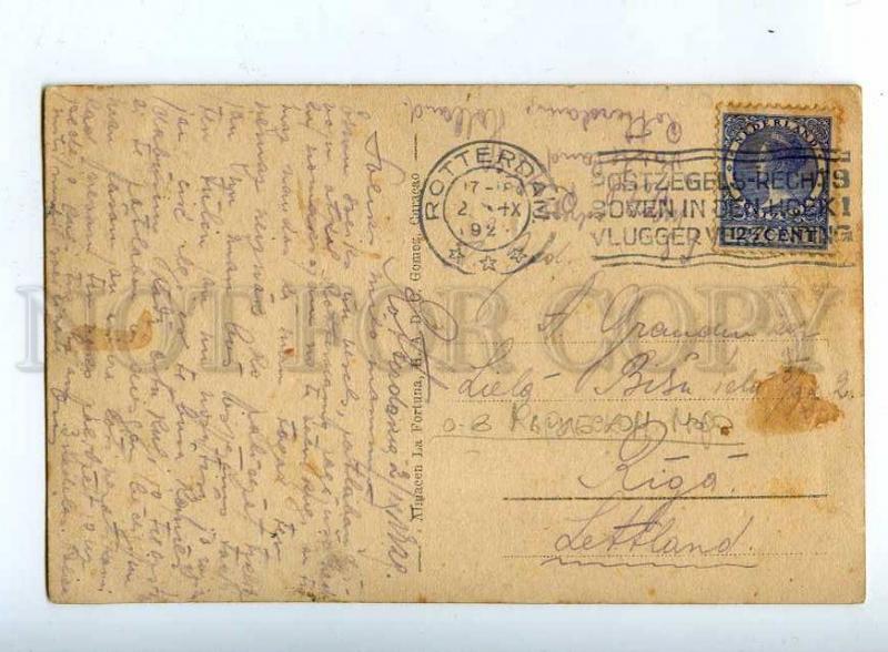 203276 Netherlands Antilles Curacao black men Vintage RPPC