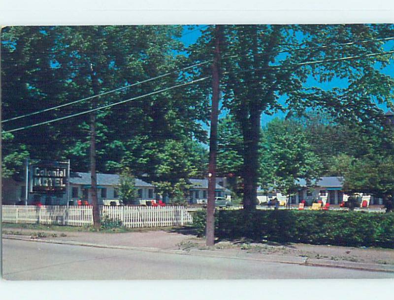 Pre-1980 MOTEL SCENE Hyde Park - Near Poughkeepsie New York NY AD9484