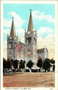 Postcard AL Cullman Catholic Church - EXTREMELY RARE - 1920s L14