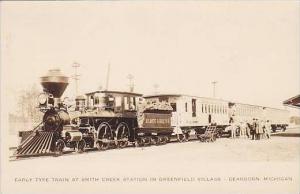 Michigan Dearborn Early Type Train At Smith Creek Station In