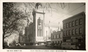 australia, MELBOURNE, VIC, State Theatre, Flinders Street 1950s Rose Series RPPC