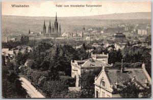 Wiesbaden Total Vom Blerstadler Felsenkeller Germany Castles Buildings Postcard