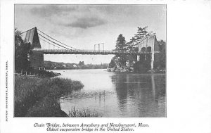 Chain Bridge oldest suspension bridge in the US - Newburyport, Massachusetts ...