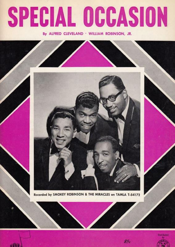 Smokey Robinson & The Miracles Special Occasion Of Tamla 45 XL Sheet Music