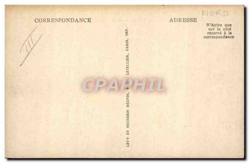 Old Postcard Boat Dunkirk France The five masts off