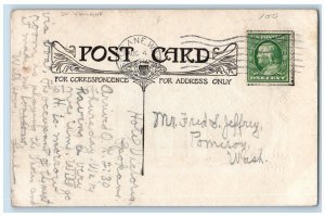 Volland Signed Postcard Motto No Distance Too Far No Hills Too High Spokane WA