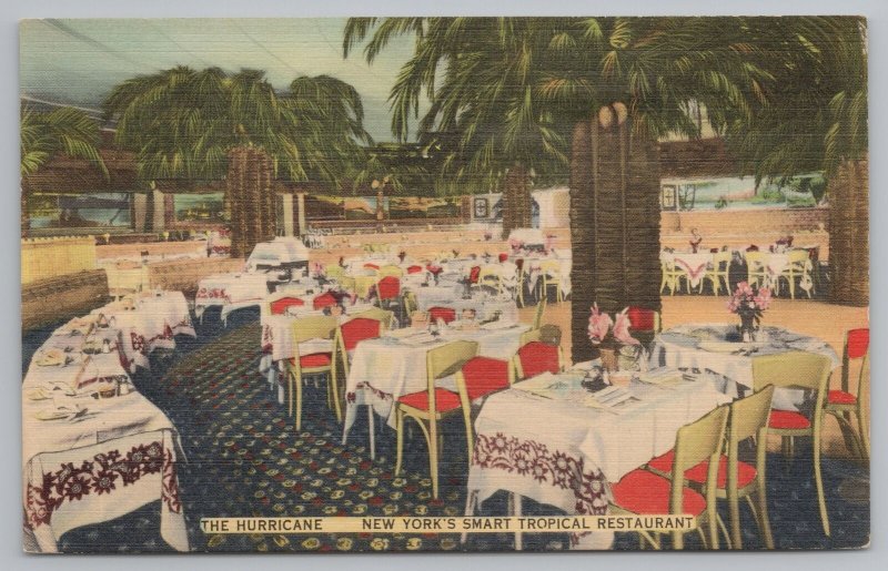 New York City~The Hurricane Tropical Restaurant~Vintage Postcard 