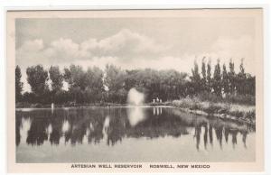 Artesian Well Reservoir Roswell New Mexico NM postcard