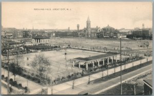 JERSEY CITY NJ PERSHING FIELD VINTAGE POSTCARD