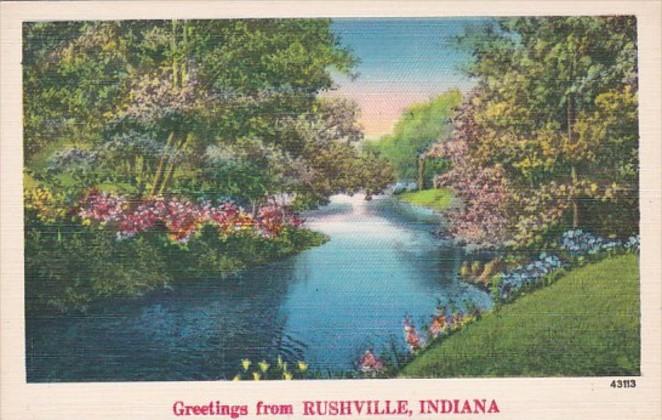 Indiana Greetings From Rushville