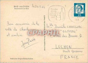 Postcard Modern Blumenmarkt Bad Aachen am Dom