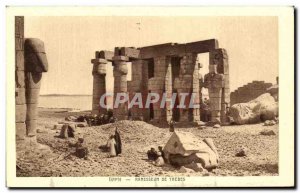 Old Postcard From Egypt Ramesseum Thebes Egypt Egypt