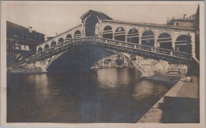 RPPC Postcard Ponte di Rialto Venezia Venice Italy