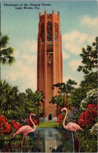 Florida Lake Wales Flamingos At The Singing Tower Curteich