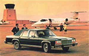 1987 Ford LTD Crown Victoria Jet Plane Postcard