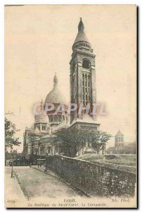 Old Postcard Paris's Sacre Coeur Basilica of the Campanile