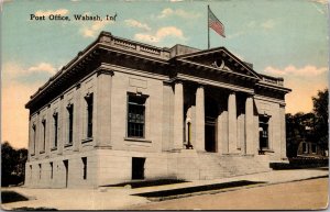 Postcard Post Office in Wabash, Indiana~138204