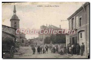 Postcard Old Main street Loisey And I'Eglise