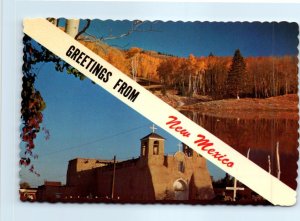 M-78010 Golden Aspens & St Francis of Assisi  Greetings from New Mexico