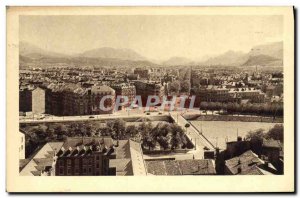 Old Postcard Grenoble Vue Generale