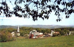 Rolling Country - Peacham, Vermont VT Postcard