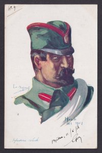 FRANCE, Propaganda postcard, Emile Dupuis, Serbian Infantryman, WWI