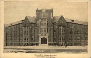 Hartford Connecticut CT State College Charles Lewis Beach Bldg Vintage Postcard