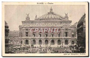 Old Postcard Paris Opera