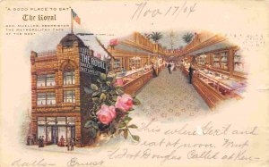 The Royal Metropolitan Cafe Bakery Interior Salt Lake City Utah 1904 postcard