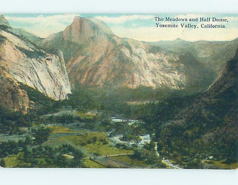 Divided-Back YOSEMITE VALLEY IN PARK Stockton & Modesto California CA hk4013