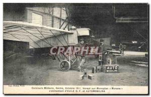 Old Postcard Contest military Reims October 1911 on Verept monoplane Morane A...