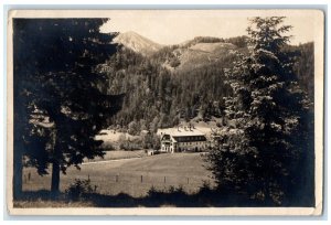 1927 Hotel Marienwasserfall Gruau Post Mariazell Austria RPPC Photo Postcard