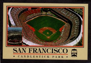 CA Candlestick Park Stadium San Francisco Giants 49rs California Calif Postcard