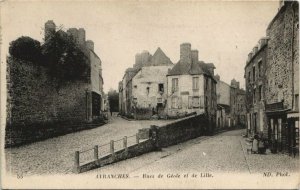 CPA AVRANCHES - Rues de Geole et de Lille (149884)