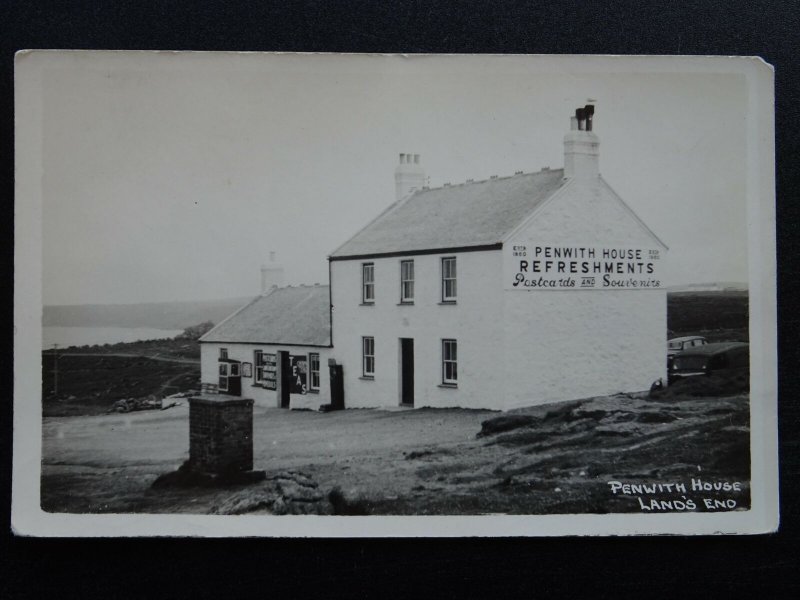 Cornwall LAND'S END Penwith House & Tea Shop c1950s RP Postcard by Johnston