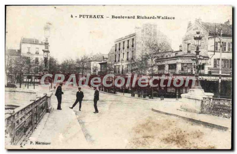 Postcard Old Boulevard Richard Wallace Puteaux