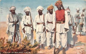 Tuck Postcard A Group of Baland Khels Northwest India Native Life In India III