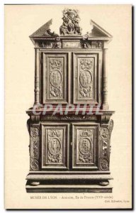 Old Postcard Lyon Museum of Lyon cabinet Ile de France 16th