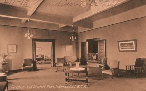 Vintage Postcard 1907 Reception & Director's Room Indianapolis YWCA Indiana IND