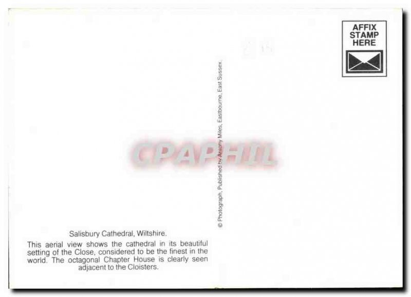 Postcard Modern Cathedrl Salisbury Wiltshire