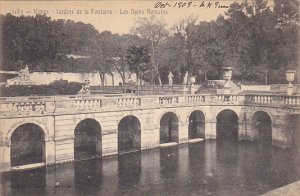 France Nimes Jardins de la Fontaine Les Bains Romains