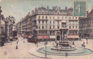 France Lyon Place des Jacobins et Rue Centrale 1918